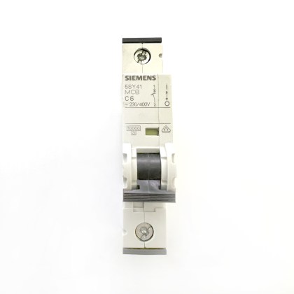 Siemens 5SY41 5SY4106-7 C6 6A 6 Amp MCB Circuit Breaker Type C